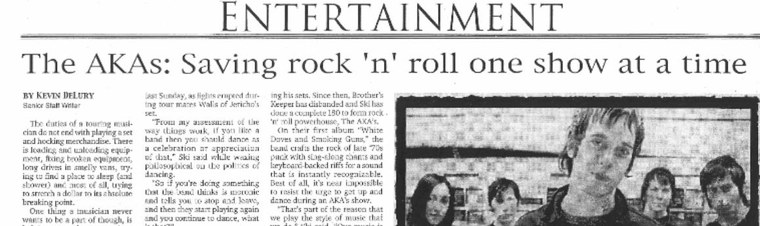 The Appalachian, February 2004. The AKAs: Saving rock &rsquo;n&rsquo; roll one show at a time, by Kevin DeLury, Senior Staff Writer.