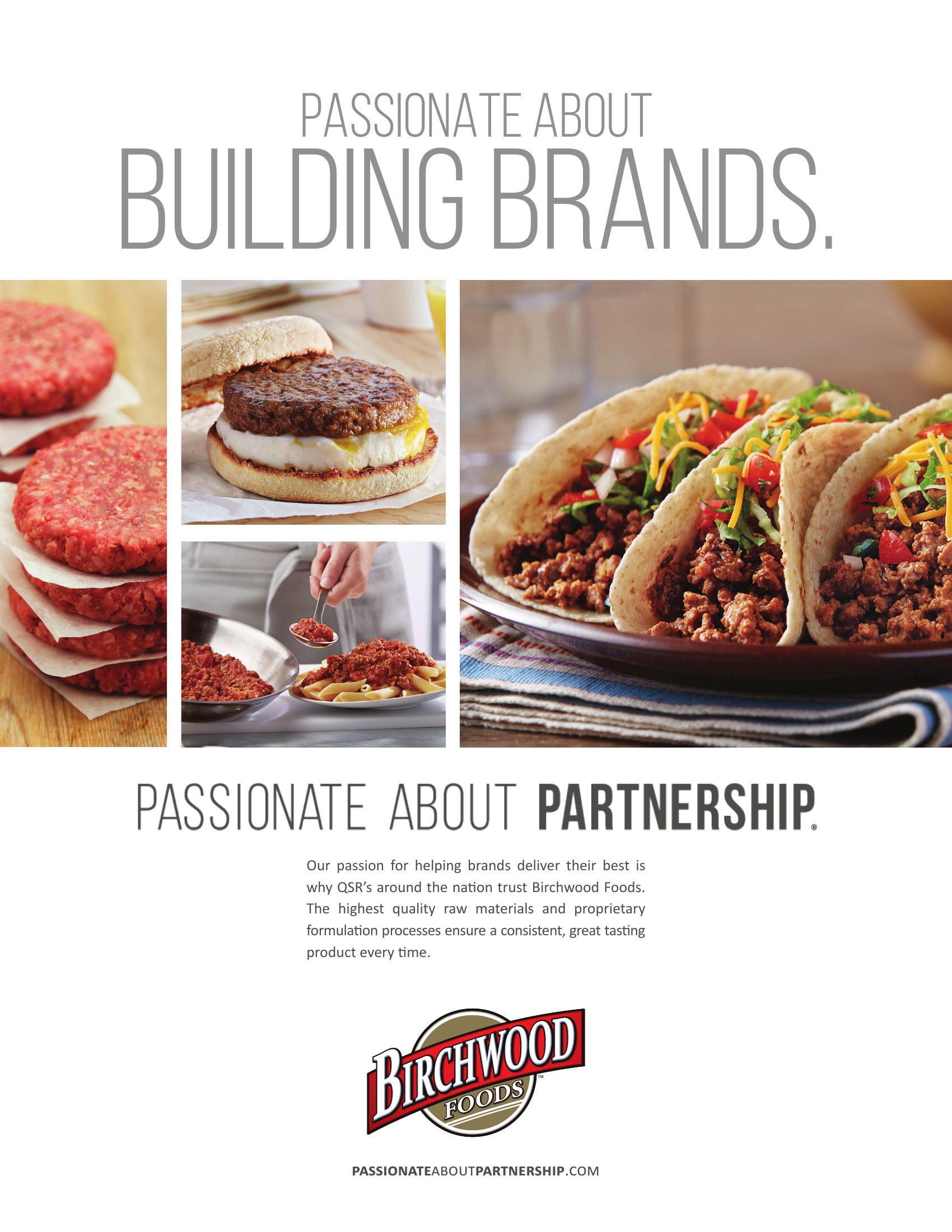 Birchwood trade ad, passionate about building brands