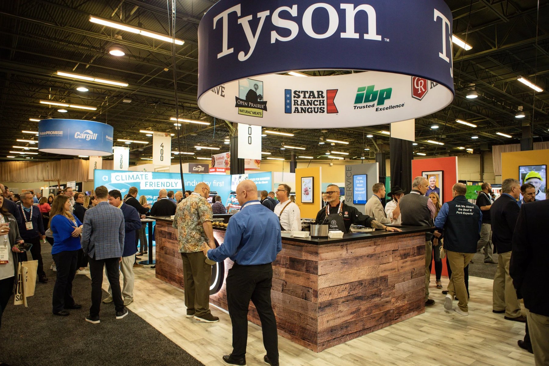 Tyson Fresh Meats booth at the Annual Meat Conference